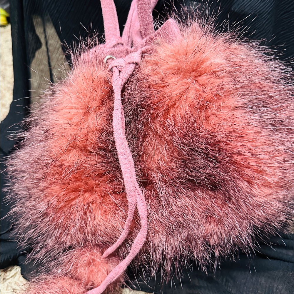 Pink Fur Mini Bag
